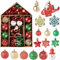 70Pcs Christmas Ornaments Set, Rot Grün und Gold Weihnachtskugeln Weihnachtsdeko Set, Christmas Tree Baubles, weihnachtsbaumschmuck-Set, Weihnachtsbaumschmuck Hängender Baumschmuck Set (rot und grün)