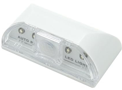 Housoutil Luz Del Sensor De Bloqueo Para Puerta De Entrada - Lámpara PIR IR Para Pasillo Con Ojo De Cerradura - Abdominales Llave