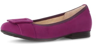 Gabor Damen Klassische Ballerinas, Frauen Flats,Wechselfußbett,Moderate Mehrweite (G),Slipper,Ballerina-Schuhe,flach,Orchid,38 EU / 5 UK