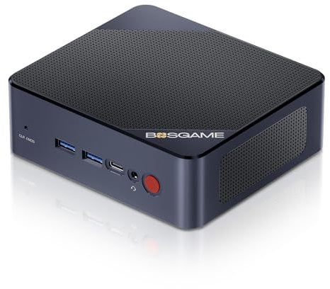 BOSGAME B100 Mini PC, Intel 12. Alder Lake- N100 (bis zu 3,4GHz) Desktop-PC, 16GB DDR4 RAM 512GB SSD, Mini-Computer unterstützt 4K Dreifachanzeige/USB3.2/WiFi 5/BT4.2/2500Mbps Ethernet