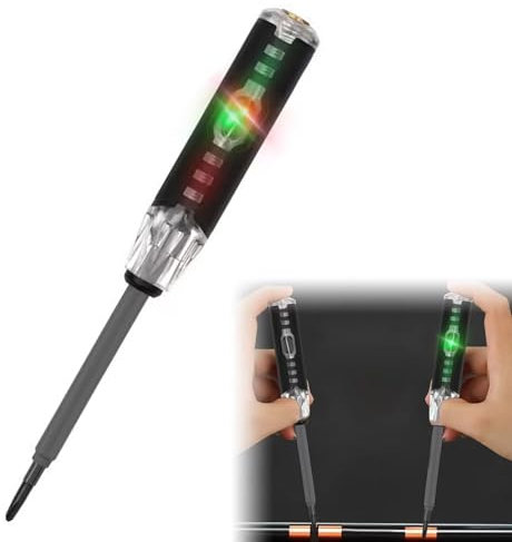 Cercafase Cacciavite cercafase Rilevatori di tensione, Cercafase Professionale Cacciavite Tester di Tensione Tester Penna Induzione Della Luce di Evidenziazione Croce Forma Doppio uso