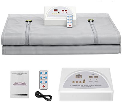 Kit de sauna Chauffage infrarouge Couverture de sauna Perte de poids Silmming Detox Couverture de sauna professionnelle Calories brûlées Enveloppements corporels Fermeture à glissière Usage domestique