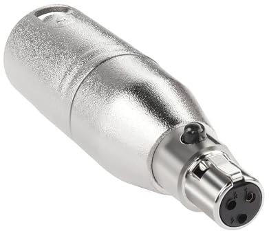 QIANRENON Adattatore Audio da XLR a Mini XLR a 3 Pin, Cuffia Simmetrica, Microfono Convertitore Maschio per Fotocamera, Videocamera e Altoparlante