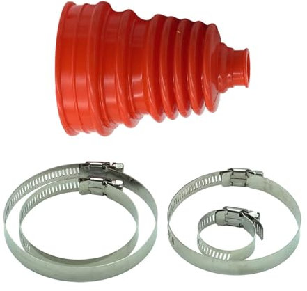 Dickly Il set di cuffie per giunto omocinetico dell'albero di trasmissione con 4 morsetti sostituisce direttamente accessori auto durevoli resistenti, Rosso