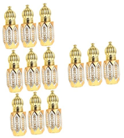 MAGICLULU 12piezas Botellas Rodillo Para Aceites y Perfumes Frascos Recargables De Masaje De Resistente Fugas y Portátil