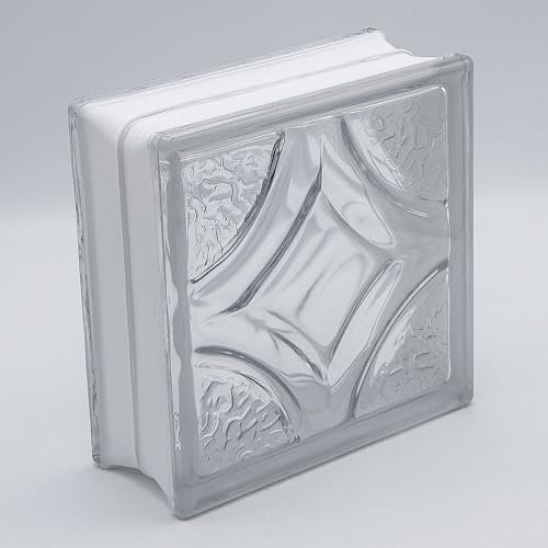 Basic Glasbaustein Vesta klar, 19x19x8 cm - 6 Stück