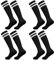 HYCLES 4 Paar Fußballsocken Kinder Stutzen Kinder Fußballsocken für Jungen und Mädchen Kniestrümpfe Sportsocken Trainingssocke Sockenstutzen Fußballtraining Laufen Sport 3-6 Jahre