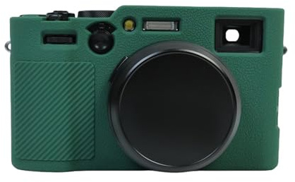 Silikon-Kameratasche für Fujifilm X100VI, ultradünn, leicht, weiche Silikon-Schutzhülle (Dunkelgrün)