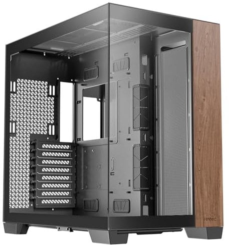 Antec C8 Wood Full Tower Tempered Glass PC Gaming Case Black