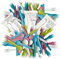 Pack de 150 Piezas de Color Azul, Desechables Hechas de Papel Resistente y Compostable. Ideales para Fiestas, Eventos y Catering. Fabricados sin Plásticos ni Astillas. Bonitos, Útiles y Sostenibles.