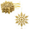 20pcs Snowflake Decoration, Gold Christmas Decorations,Gold Snowflake Decoration Christmas Hanging Decorations Christmas Tree Decorations Christmas Decorations Indoor Party Decoration