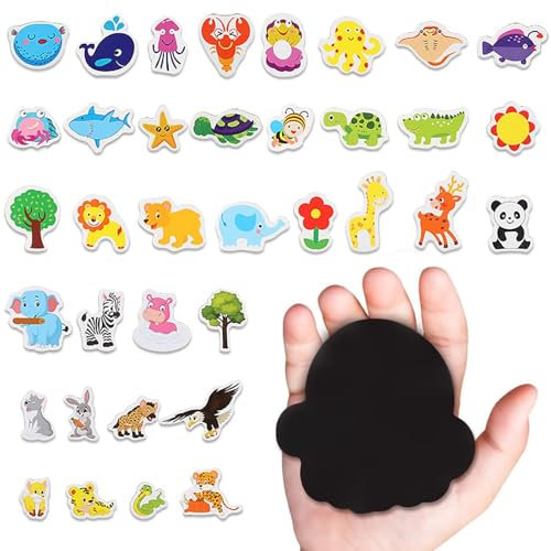 36 PCS Kids Toddler Fridge Magnets - Cute Educational Learning Toys for Kids, Office Stickers, Magnetic Whiteboards, Photos, Maps