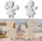 2 Stück Silikonform Weihnachten Engel, Silikonformen Gießformen, 3D Engel Gießformen Weihnachten, Silikonform Kerzenhalter Für DIY, Handwerk, Heimdekoration