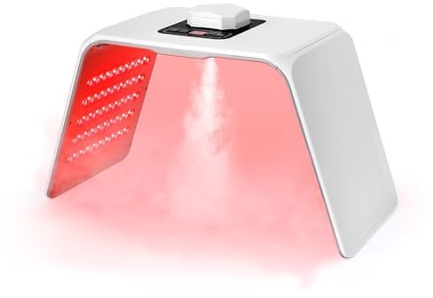 Lampe de luminothérapie rouge pour le visage et le corps - Machine de thérapie de lumière LED avec fonction de brouillard - Utilisation à la maison et au salon