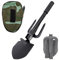 Tobefore Pelle de camping pliable, 40,6 cm, pelle de survie multifonctionnelle pour urgence de voiture, randonnée, camping, plage avec étui de transport, noir
