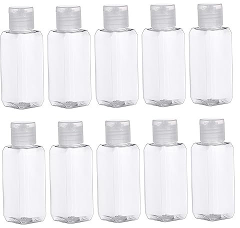 Beaupretty 20pièces Lot De Flacons De Voyage Vides Rechargeables Pour Cosmétiques Et Produits De Beauté Bouteille De Voyage Compacte Et Pratique