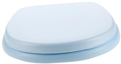 LALAFINA Asiento de Inodoro de Espuma Tapa Suave para Baño Reemplazo de Asiento de Inodoro Color Azul de Limpiar y Estable para Baños Modernos