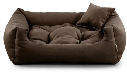 Gutekissen Stoff Hundebett Hundeliege Hundekissen Hundeliege Hundeliege Hundeliege - Langlebige Materialien und hohe Qualität NEO (XL - 100x75, Braun)