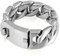 OIDEA Panzerkette Herren Armband 30mm Farbe Silber, Groß Edelstahl Biker Armreif Panzerarmband Hochglanz Poliert Armkette