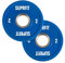 Suprfit Mini PU Bumper Plates - gummiertes Hantelscheiben Paar für Techniktraining mit der Hantelstange, Gewicht: 2 x 2 kg, Stahlring mit 50 mm Durchmesser, Farbe: Blau