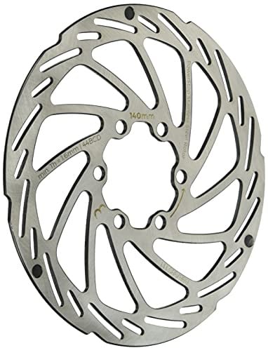 BBB Cycling Bike Bremsscheibe mit 6 Schrauben Edelstahl Fahrradbremsscheibe mit Verschleißanzeige für Road Mountain E-Bikes MTB PowerStop BBS-114