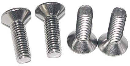 M6 x 30 mm Senkkopfschrauben mit Innensechskant (25 Stück) - DIN 7991 - ISO 10642 Senkkopf Schrauben - Gewindeschrauben - Vollgewinde - Edelstahl A2 V2A - rostfrei
