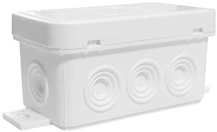 VIPLAST Abzweigdose Feuchtraum Abzweigkasten Verteilerkasten IP54 (80x45x41, weiß)