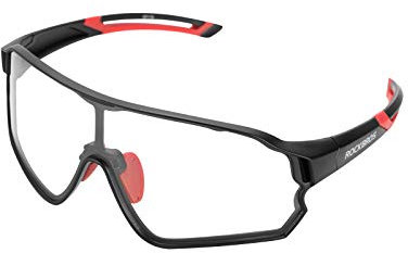 ROCKBROS Photochromic Sports Sunglasses UV 400 Protection Full Frame Cycling Sunglasses TR90 Frame Riding Ski Goggles Eyewear for Outdoor Sport Cycling Running Climbing Fishing Golf Driving