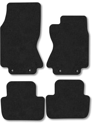 Jaguar S-Type (2002-2008) [Automatic] Carpet Car Mats | Black Edge Trim Tailored Fit Floor Mats Full Coverage Protection Accessories Easy Clean Anti Slip Made in the UK
