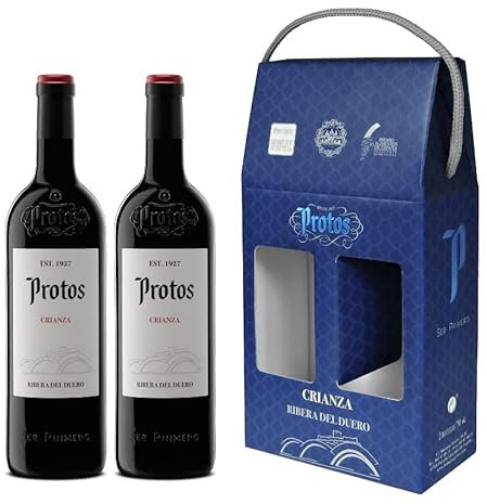 Protos Crianza, Estuche Vino Tinto 100% Tempranillo, D.O. Ribera del Duero, 2 botellas x 75cl