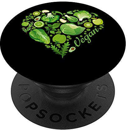 Vegan Stop Eating Animal Start Eating Vegetables PopSockets mit austauschbarem PopGrip