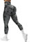 GILLYA TikTok Butt Shorts für Frauen Butt Lifting Strukturierte Scrunch Booty Shorts Anti Cellulite Yoga Shorts - Blau - Mittel