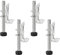INCREWAY Lot de 4 pieds de nivellement robustes réglables pour meubles, tables, armoires (7,6 cm de hauteur réglable)