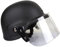 N/C Airsoft Special Police M88 Helm USMC Helm, CS Classic Paintball Schutzhelm Mit Transparentem Sonnenvisier BK Suitable for head circumference 57-61CM
