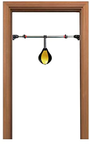 ZXXL Hanging Punching Bags, Doorway Speed Boxing Bags for Kids/Adults/Men/Women, Home Gym Door Frame Quick Punch Bag with Adjustable Bar (Size : Small)