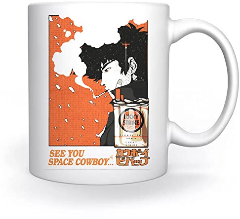 Cowboy Bebop Lucky Tasse Weiß Für Kaffee Tee Cappuccino Kakao Mug White Coffee Tea Cacoa