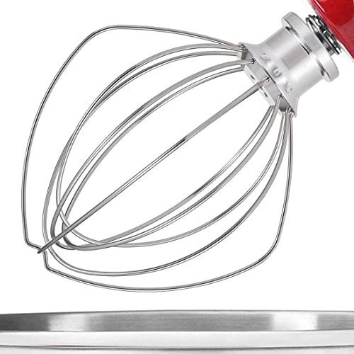Wire Whip Compatible with KitchenAid KSM150, RRK150 Artisan Series, Heavy Duty K5SS Stand Mixer, Stainless Steel Assecories Attachment Whisk for Kitchen Aid KSM150/ RRK150/ K5SS Tilt-Head Stand Mixer.