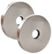 OPERMAXER 2 Stück moderner Duscharmflansch 8,9 cm, Universal-Duschkopf-Ersatz-Rosetten-Abdeckplatte, gebürstetes Nickel, 2 Stück