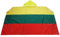 AZ FLAG - Umhangflagge Litauen - 150x90 cm - Litauische Cape Fahne 100% Polyester mit integrierten Ärmeln und Kapuze - Body Flag 80g