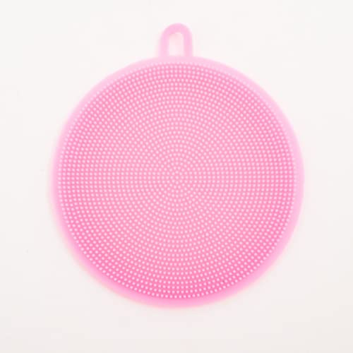 Magic Silicone Sponges for Washing Up Silicone Scrubber for Kitchen (Pink, 10 Pack)