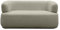 DOMO. collection Sofa Molina, 2-Sitzer, moderne 2er Couch aus Teddy-Stoff mit runden Ecken, Polstersofa, Garnitur 160 x 86 x 71 cm (BxTxH), taupe