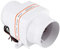 Septpenta Marine Bilge Air Blower, 4in 270CFM in Line Marine Blower, 12V DC Electric Fan Bilge Air Blower, Electric Air Blower Bilge Boat Zubehör White