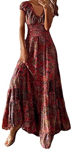 NNGOTD Robe D'Été Rockabilly Vintage Fluide Courte Simple Mode BohèMe Cocktail Ronde Ceremonie Droite Elegante Longue Et Fine Sexy éRotique Femme