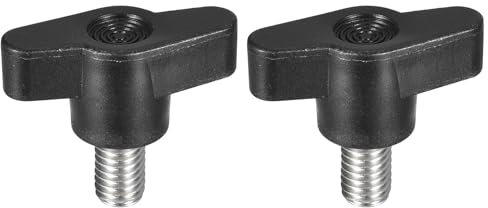 QUARKZMAN 2 Pcs Tornillo de Sujeción con Mango, M8 x 12mm de Acero Inoxidable 304 en Forma de T Tornillos de Pulgar con Mango para Reemplazo Rápido de Perilla de Apriete Manual