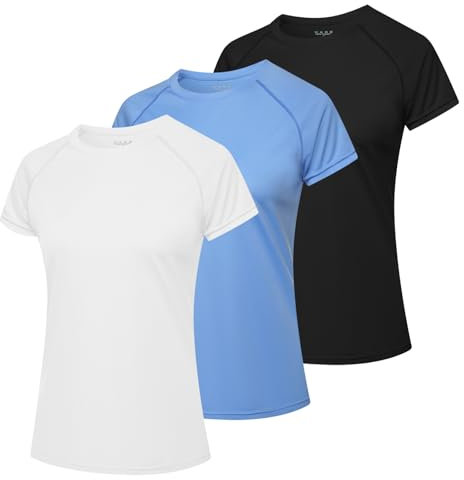 MEETWEE Femme Surf Shirt Rash Guard UV Shirts Natation Tankini UPF 50+ Manches Courtes Maillot de Bain