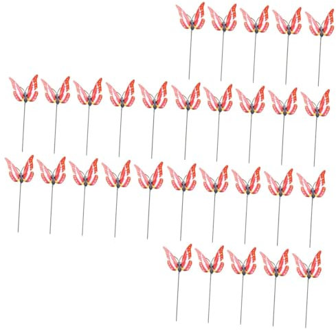 PRETYZOOM 60 STK PVC-Simulation Schmetterling künstliche blüten Artificial Flower wohnraumdeko gartendeko inneneinrichtung Frühlingsdekoration aussendeko dreidimensional schmücken Kolben 3D