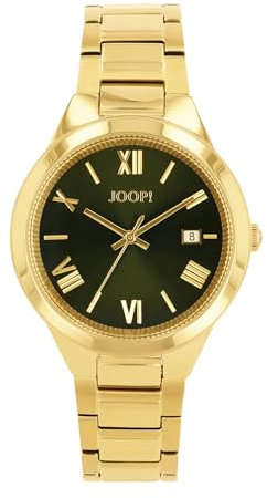 Joop! Armbanduhr Damen Quarzuhr Analog, mit Edelstahl Armband, Blau, 5 bar Wasserdicht, Kommt in Uhren Geschenk Box, 2037676