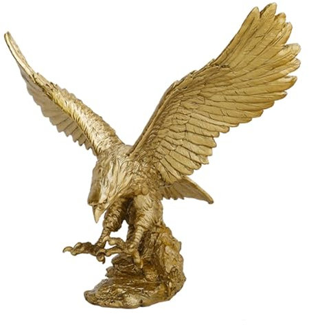 Adlerstatue, Adler Figur auf Felsen Handwerk Harz Adler Statue für Zuhause Schreibtisch Eingang Shop Schlafzimmer