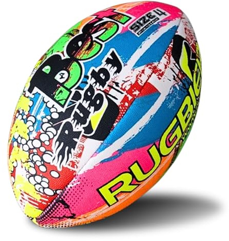 RUGBIER – Ballon de Rugby pour Enfants T3 – Ballon pour École - Initiation et Entraînement - Design Exclusif - Modèle Best Rugby