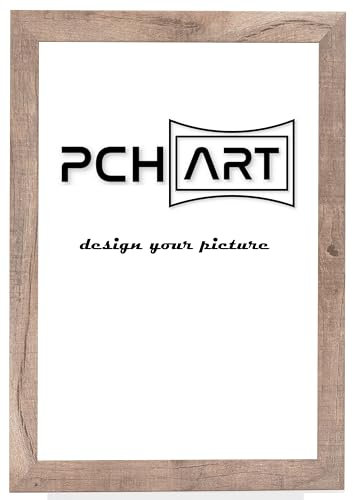 PCH[art] Bilderrahmen 'New Alaya - Wood Optics' | Holz-Farbe: Wildeiche | Größe: 30x30 | eleganter Frame für Ihre Fotos und Motive